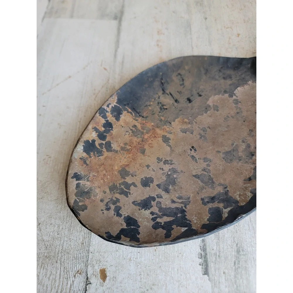 Large primitive metal spoon display unique farm house home decor figure